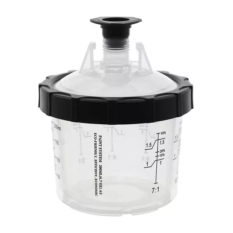 200ML डिस्पोजेबल पेंट कप सिस्टम 1.0 ऑटोमोटिव्ह आणि इंडस्ट्रियल स्प्रे पेंटिंग कार्यक्षमतेचे रूपांतर कसे करते?